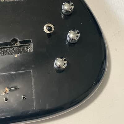 1980's Overseas Kramer Striker 700st Black 4 String Semi Loaded Electric Bass Guitar Body image 5