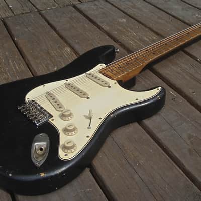 Danocaster S-Model Custom Stratocaster Reverse Telecaster Headstock 2015 Black image 4