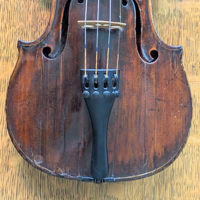 Antique Bohemian fiddle violin Late 1800s - Dark image 7