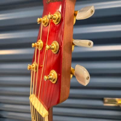 Ovation Celebrity Limited Edition Model CP 2001 Electric Acoustic Guitar 2006 - Red Flame image 10