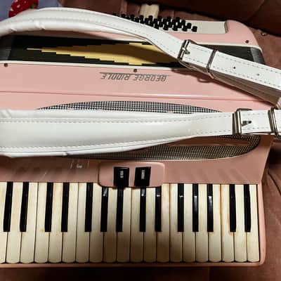 Generalfisa Pink *Vintage 48 Bass 17" Accordion* [EXCELLENT] George Riddle 1970s/80s - Pink image 16
