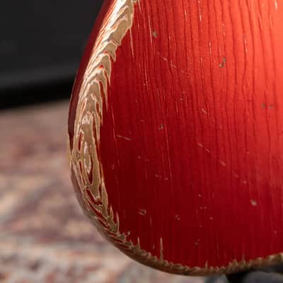 Novo Custom Shop Serus J Medium Distress Electric Guitar - Candy Apple Red with Gig Bag image 9