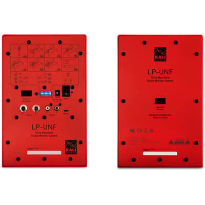 KALI AUDIO LP-UNF-R 4” Ultra Nearfield Powered Monitor System w/Bluetooth - Boundary Compensation EQ Settings - for Mixing, Recording, Audio Production - USB-C, TRS, RCA Inputs Red (Pair) image 16