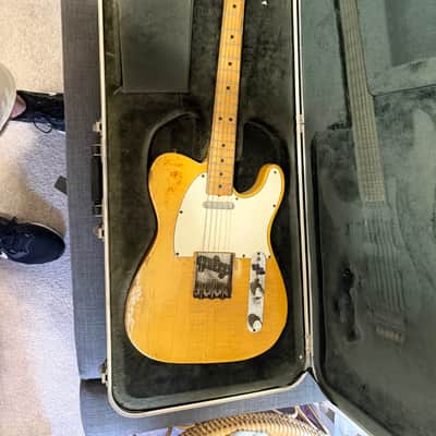 1969 Blonde Fender Telecaster with Maple Fretboard and Hardshell Case image 9