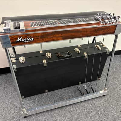 Marlen D-10 3x5 Single Pedal Steel 1970s - Wood Grain with Original Case image 1