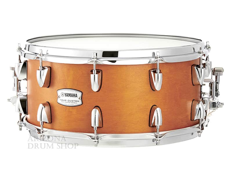Yamaha Tour Custom Maple 14 x 6.5 Snare Drum TMS1465CRS Caramel Satin - In Stock image 1