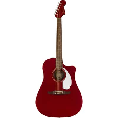 Fender Redondo Player WN Candy Apple Red - Acoustic Guitar image 2