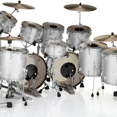 Pearl *Pre-Order* President Silver Sparkle Double Bass 12-Piece Drum Set | Drum Shells Only | Special Order | NEW Authorized Dealer image 4