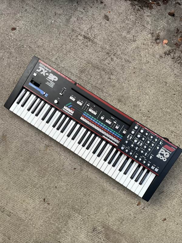 Roland JX-3P Synthesizer with PG-200 Programmer 1980s Serviced and Calibrated image 1
