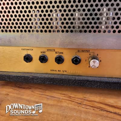 1980s Made in UK Marshall JCM 800 Lead Series Model 2210 100-Watt Master Volume Head with Reverb with Two-Button Footswitch, Switchable Ohms/Voltage image 8