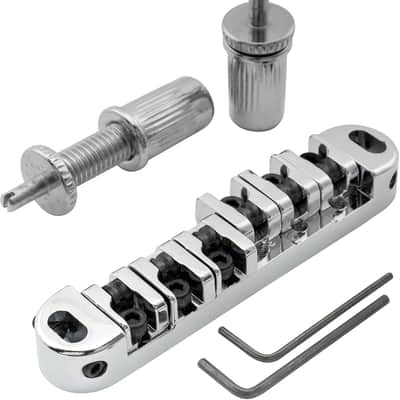 51.5mm Guitar Locking Roller Bridge Tune-O-Matic Bridge for Epiphone Les Paul SG Style Electric Guitar,Chrome image 4
