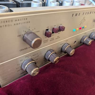 fisher x-202b integrated amplifier rebuilt and ready for service early 60's image 2