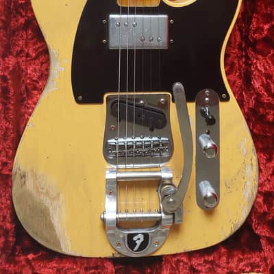 FENDER Cunife Blackguard Telecaster Heavy Relic MN Aged Butterscotch Blonde - Factory Bigsby image 4