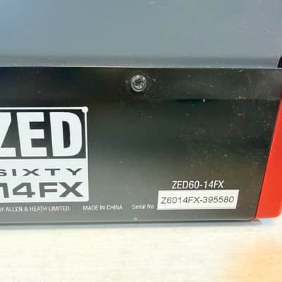 Allen & Heath ZED60-14FX 14-Channel Analog Mixer w/ FX & USB - Read Description 2010s–2020s image 10