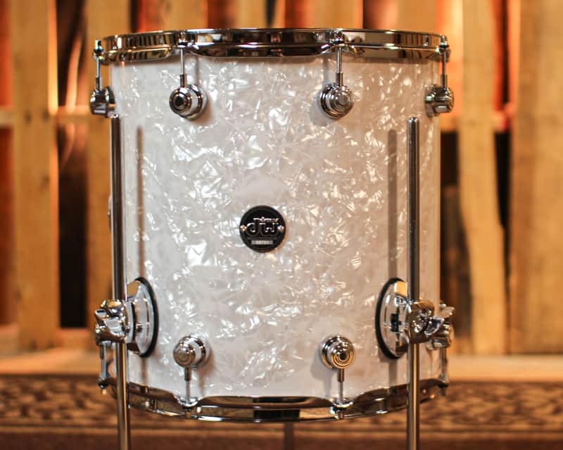 DW Performance White Marine Pearl Floor Tom - 14x14 image 1