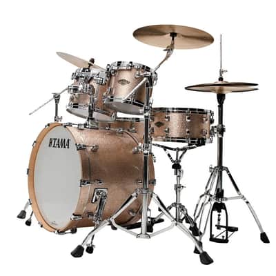Tama Starclassic Walnut/Birch 4pc Drum Set Vintage Champagne Sparkle image 2