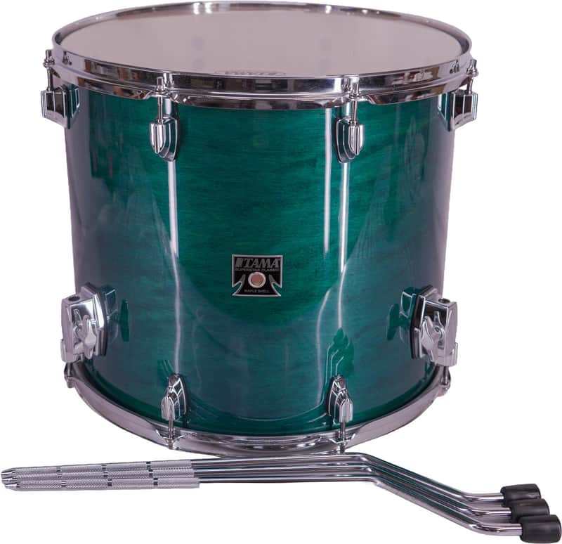 Tama Superstar Classic Exotix 16x14 Floor Tom – Gloss Sapphire Lacebark Pine image 1