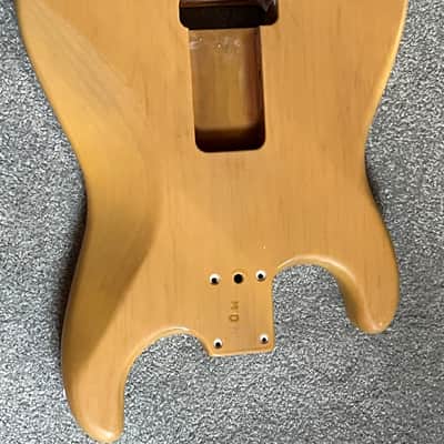 Fender American Standard Stratocaster guitar body roasted pine Mod Shop blonde 3 lb 5 oz image 5