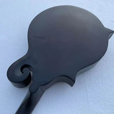 Washburn 8 String Mandolin Project in Black, Solid Spruce Top, Solid Mahogany Body image 6