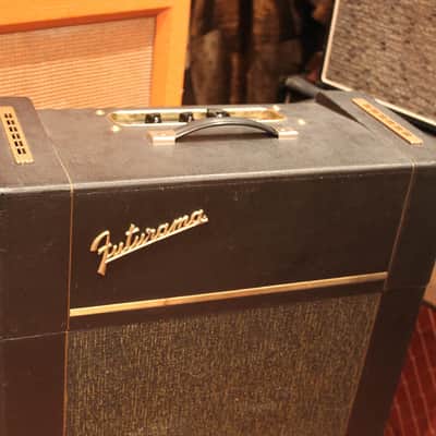 Vintage 1963 Selmer Futurama Bassist Major Valve Amplifier Head & Cabinet MINT image 2
