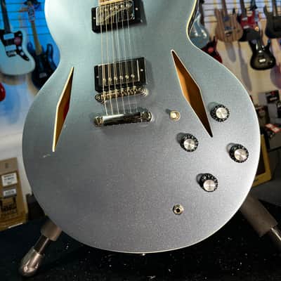 Epiphone Dave Grohl DG-335 Semi hollowbody Electric Guitar - Pelham Blue FREE PLEK! 687 image 5