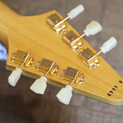 Minty! 2024 Gibson Custom Shop '58 Korina Flying V Reissue Electric Guitar Natural + COA OHSC image 21