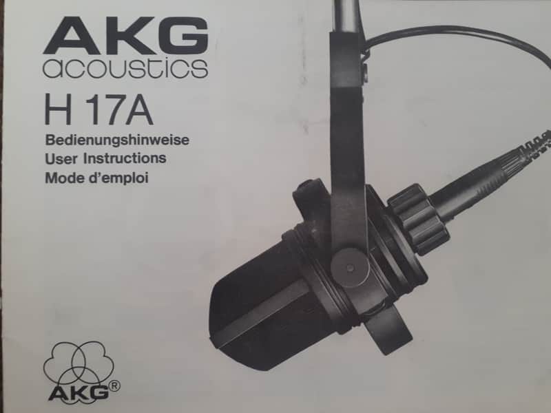 AKG User Manual for H17A