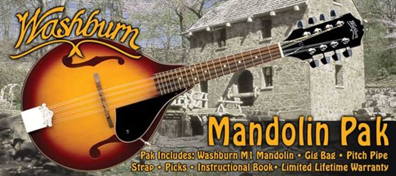 Washburn M1 Mandolin Pack with Gigbag image 1
