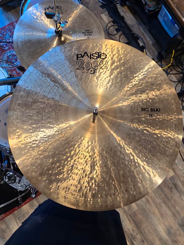 Paiste 18" 2002 Black Big Beat Cymbal 2016 - Present - Traditional image 1