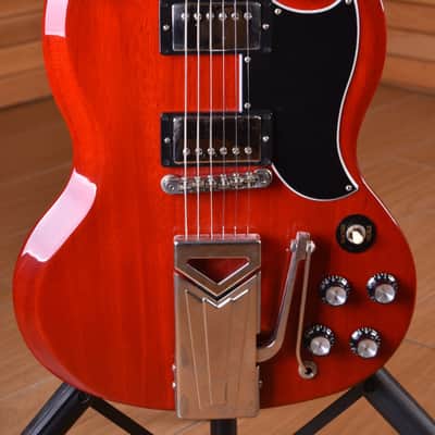 Gibson SG Standard 1961 Sideways Vibrola Vintage Cherry image 12