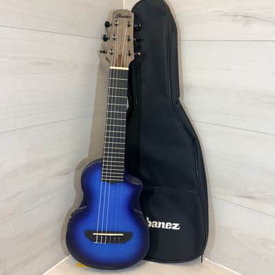 Ibanez AUP10FMNE-TBO 6-String Tenor Acoustic Electric Ukulele Blue w/ Bag 2024 image 13