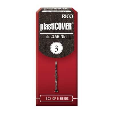 Rico RRP05BCL300 Plasticover Bb Clarinet Reeds - Strength 3.0 (5-Pack)