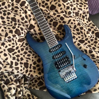Jackson  Dinky DK2 Pro series - 1997 MIJ Blue Flame image 3