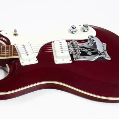 1988 Mosrite USA Semie Moseley Signed V63 Model Ruby Dust Rare SET-NECK Side Jack Model MINTY w Paperwork! image 17