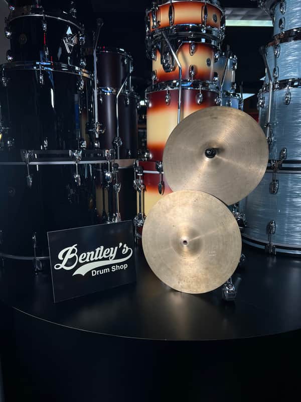 Vintage Zildjian 14" Medium Hi Hats (740g. & 922g.) (Bag 7) image 1