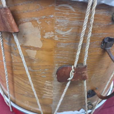 Cooperman Civil War Style Feild Bass Drum 24x16 - Natural/Red image 7
