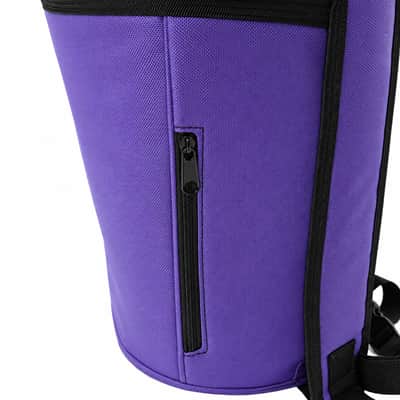 ZAZA - Professional Colorful Doumbek/Darbuka ClassicSize - Bag Carry Case - Premium Nylon Fabric Gig-bag - Purple image 4