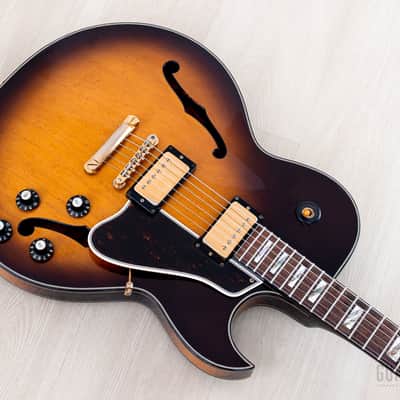 1990 Greco RS-90 Clear Sound Project Vintage Semi-Hollow ES-Style Guitar Sunburst, Japan Fujigen image 9