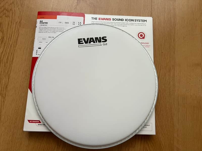 Evans G2 Rock Coated (10”/12”/16”) Tom Drum Head Pack image 1