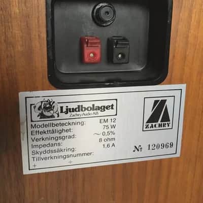 Zachry EM 12 Loudspeakers – Vintage Swedish Hi-Fi (Pair) image 5