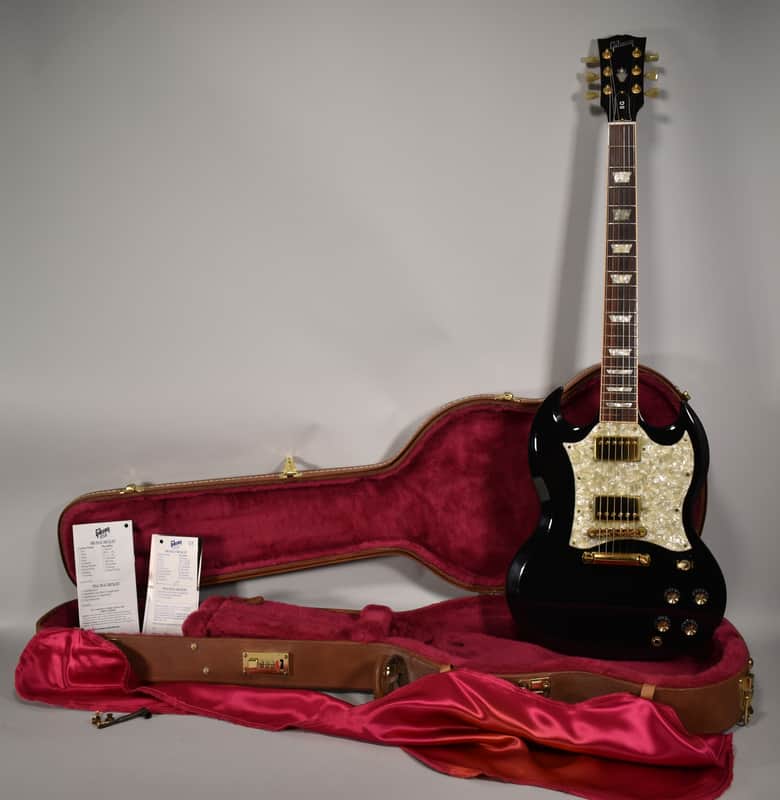 2000 Gibson SG Standard RARE Limited Edition Black And Gold Electric Guitar w/ OHSC image 1