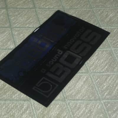 never used genuine BOSS sticker sheet (1 sheet has 2 stickers) 1) BOSS a sound innovator - colors Silver, Blue, Black Silver & 2) BOSS a sound innovator - colors Silver & Black (specifically from 1988), was orig paired w/ a DC3 Japan (pedal NOT included) image 7