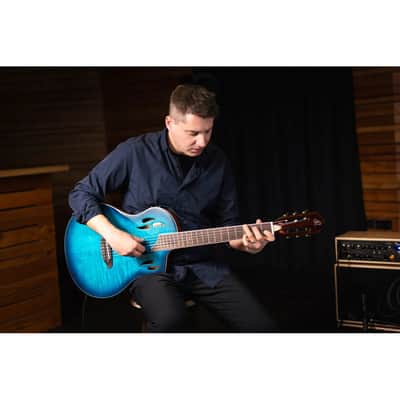 Ortega RTPDLX-FMA TourPlayer Series Solid Okoume Body Slim Neck Nylon 6-String Acoustic-Electric Guitar w/Gig Bag image 18