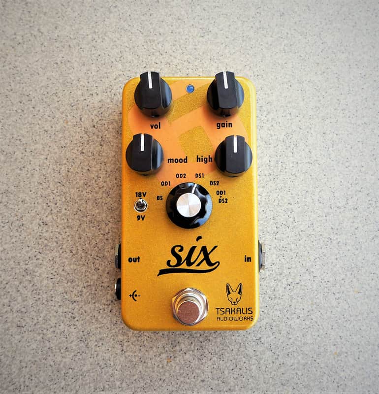 Tsakalis Audioworks Six — 6-Mode Boost/OD/Distortion | Handmade Greece image 1