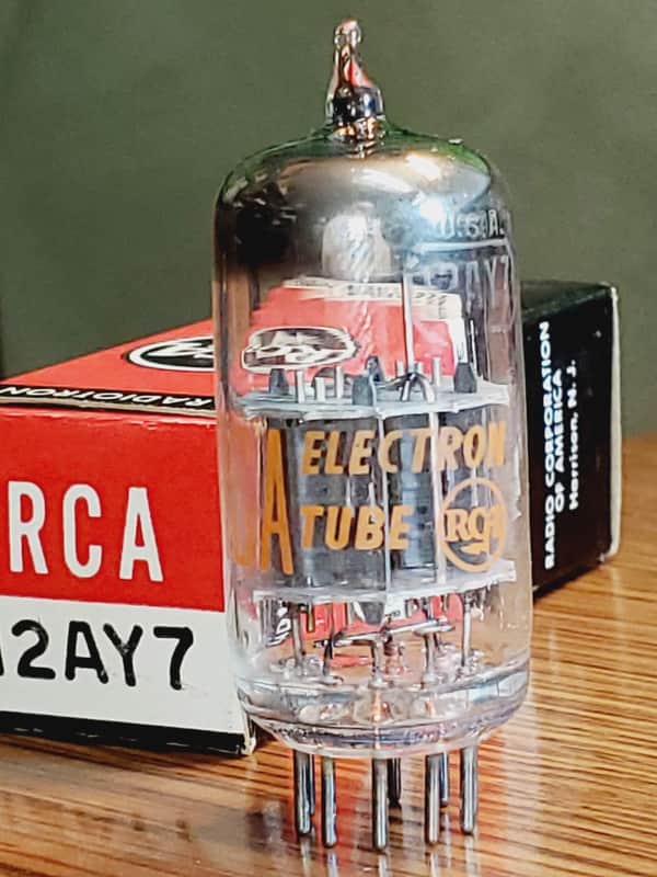 12AY7 RCA NOS/NIB  Low Noise Bars MaxiPreamp2/TV7 tested ( 1 ) tube lot image 1
