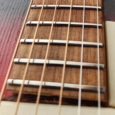 Framus Texan 5/196E Dreadnought Bloodburst w/ Single Coil Pickup 1960s W. Germany image 15