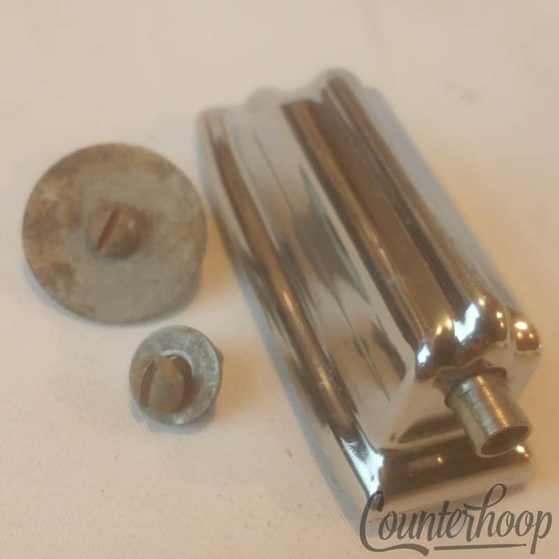 *Rogers Beavertail Bass Drum Lug Chrome Cleveland Holiday Powertone 1st-Gen 60s* image 1