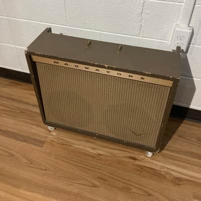 Magnatone Model 260 Custom 200 Series 2-Channel 35-Watt 2x12" Guitar Combo 1950s - Brown image 5