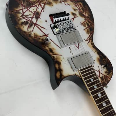 ESP RZK-II Burnt Richard Z Distressed Electric Guitar + Hard Case Made in Japan EMG - In Stock image 8