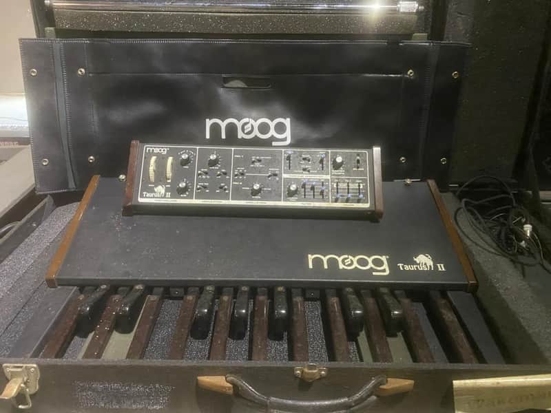 Moog Taurus II Bass Pedals owned and used by Rick Wakeman of YES 1980 Black image 1